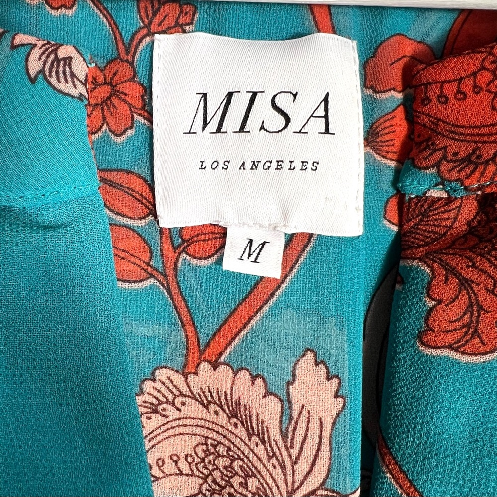 MISA Los Angeles Floral Sleeveless Maxi Dress Medium - Picture 6 of 13